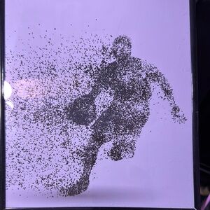 Abstract Basketball Player Art Print